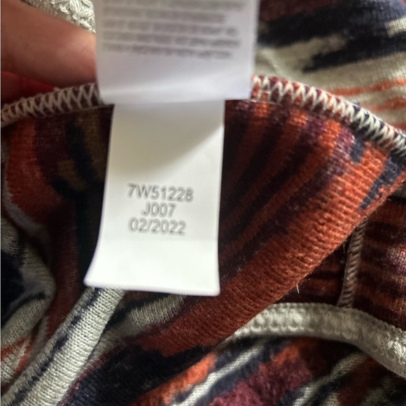 Lucky Brand Aztec Cardigan sweater waterfall style open front size L - Picture 12 of 15